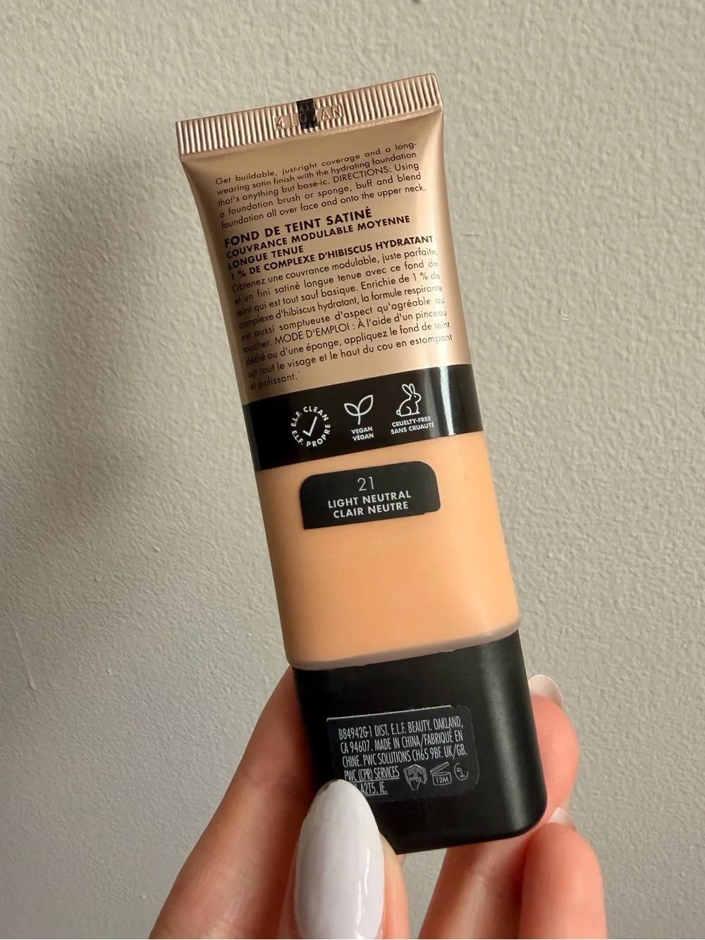 ELF Soft Glam Satin Foundation - Light Neutral